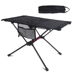 Portable Folding Camping Table Foldable Beach Table Aluminum Alloy Frame with 2 Cup Holders 2 Side Pockets Carry Bag for Picnic Camping Hiking Beach B Portable Folding Camping Table Foldable Beach Table Aluminum Alloy Frame with 2 Cup Holders 2 Side Pockets Carry Bag for Picnic Camping Hiking Beach B
