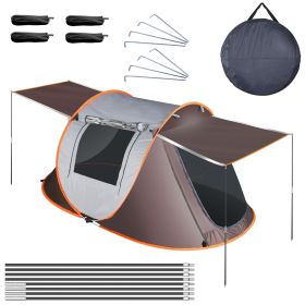 3-4 Person Pop Up Tent Automatic Setup Camping Tent Waterproof Instant Setup Tent with 4 Tent Poles 2 Mosquito Net Windows Carrying Bag for Hiking Cli 3-4 Person Pop Up Tent Automatic Setup Camping Tent Waterproof Instant Setup Tent with 4 Tent Poles 2 Mosquito Net Windows Carrying Bag for Hiking Cli
